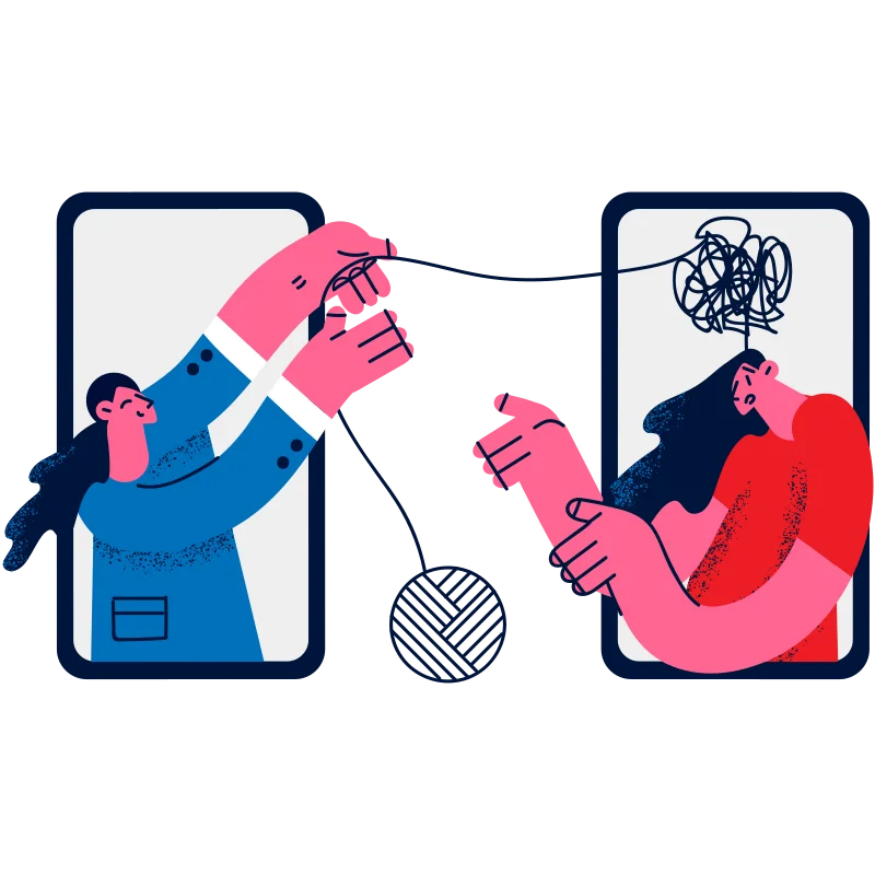 CopeWell mental health illustration